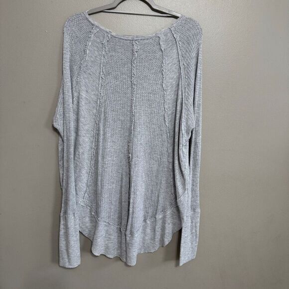 We The Free Catalina Gray Thermal Sweater Large - Picture 3 of 6